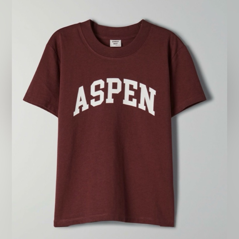 Sunday Best Burgundy 'Aspen' Tee